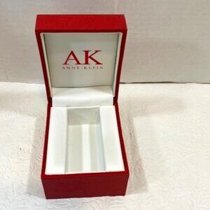 Anne Klein AK EMPTY Red Presentation Storage Watch Box Case 3"x3.75"x2.5